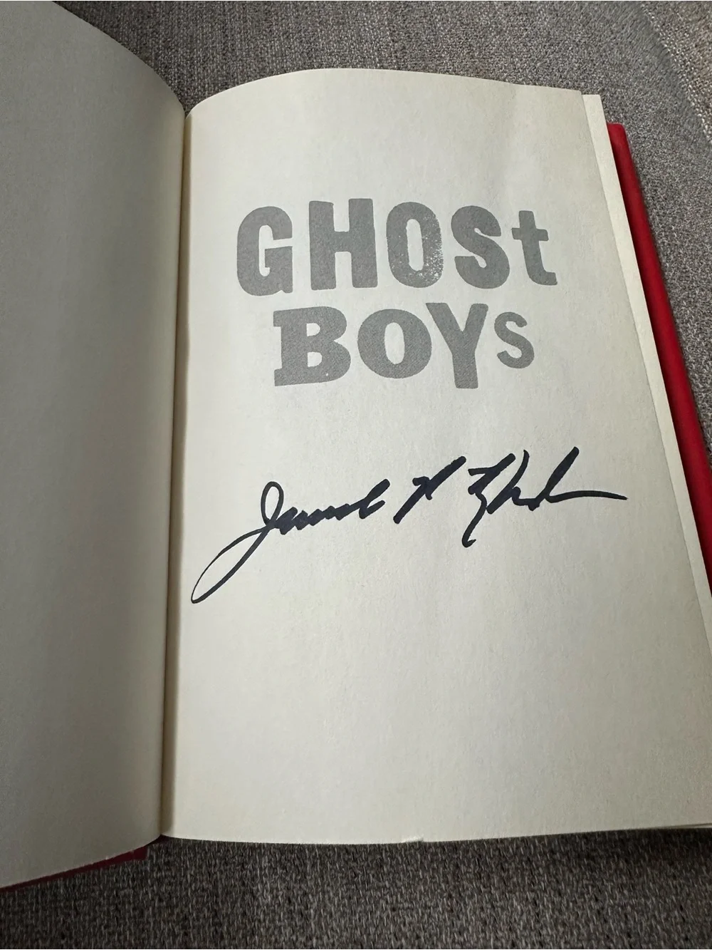 Ghost Boys - Red Kids Book (Signed Copy)